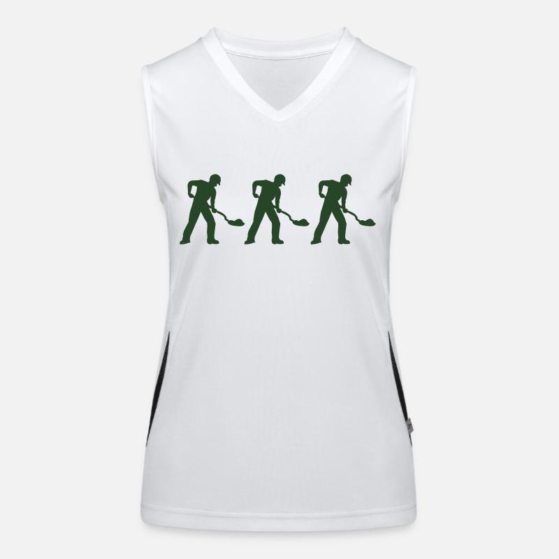 Construction worker 3 Women's Functional Contrast Tank Top