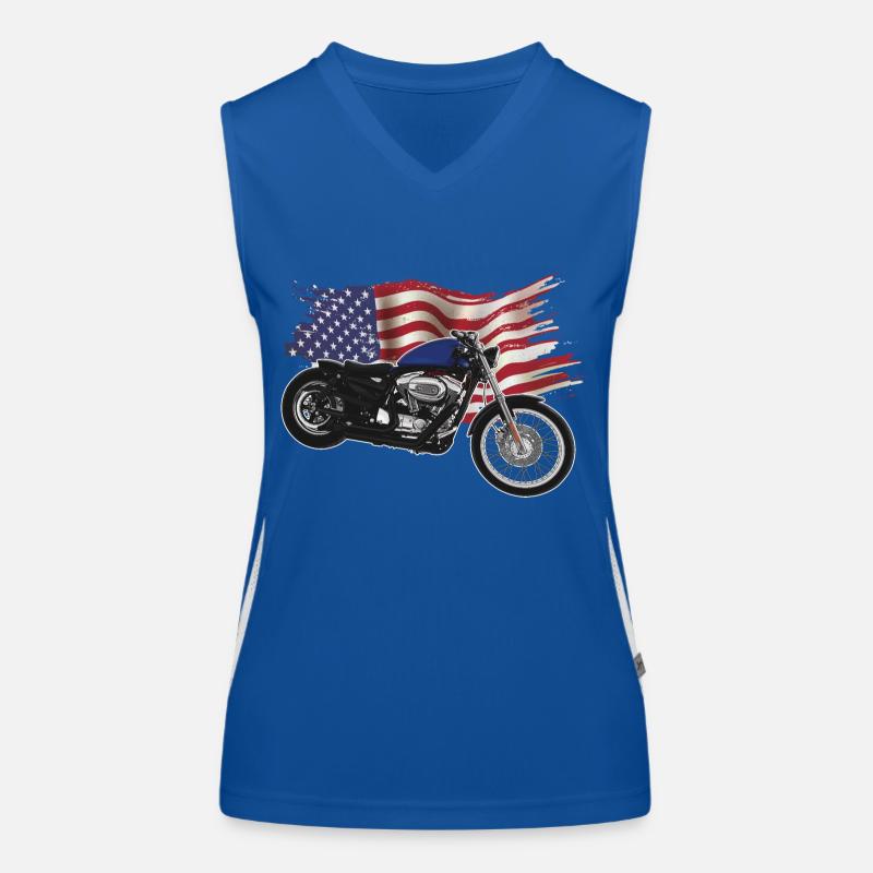 Chopper // Custom // Motorcycle Women's Functional Contrast Tank Top