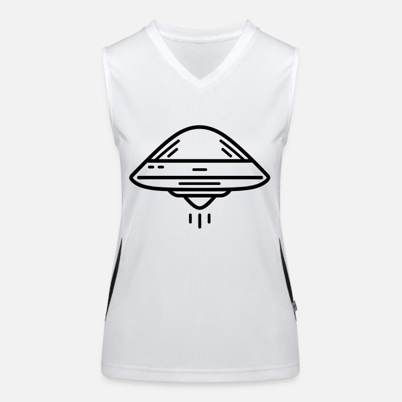 flying saucer Women's Functional Contrast Tank Top