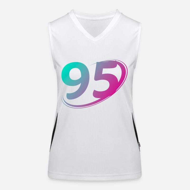 Number 95 multicolor Women's Functional Contrast Tank Top