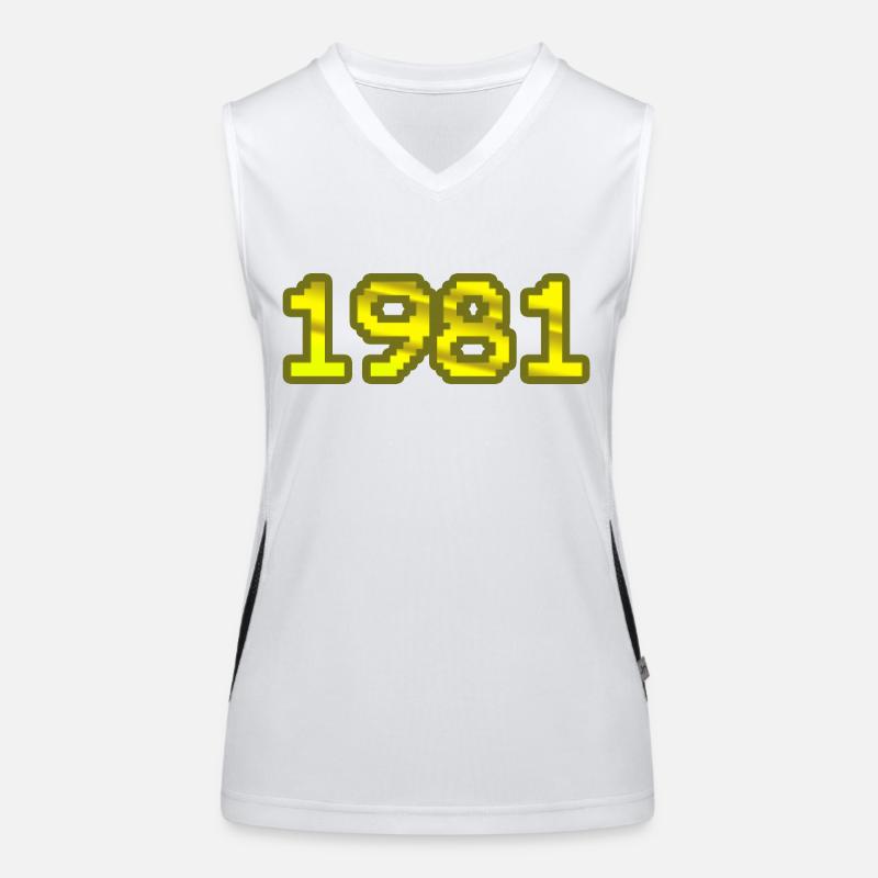 Nerd 1981 Funktionelles Kontrast-Tank Top für Frauen