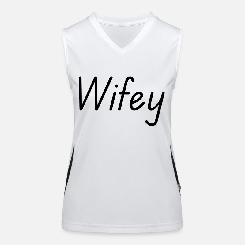 Ehefrau Funktionelles Kontrast-Tank Top für Frauen