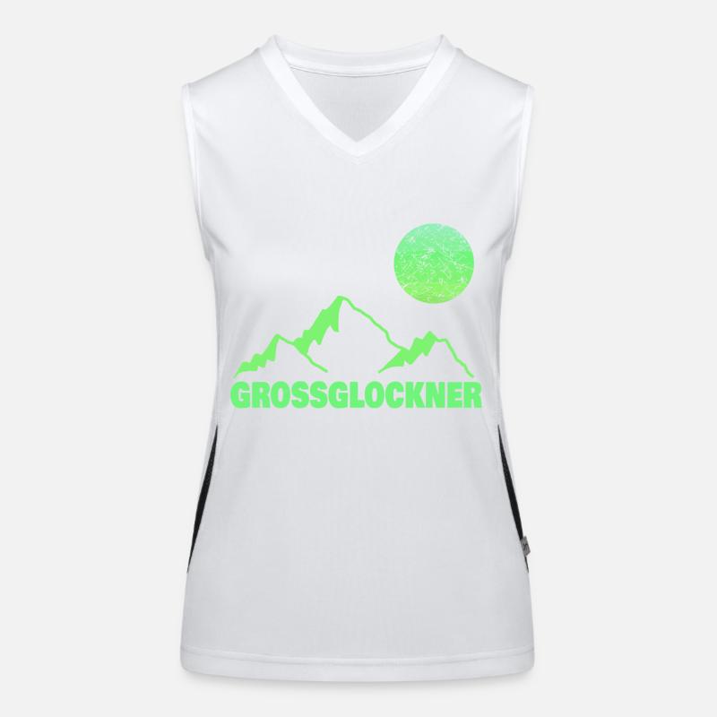 Klettern Grossglockner Funktionelles Kontrast-Tank Top für Frauen