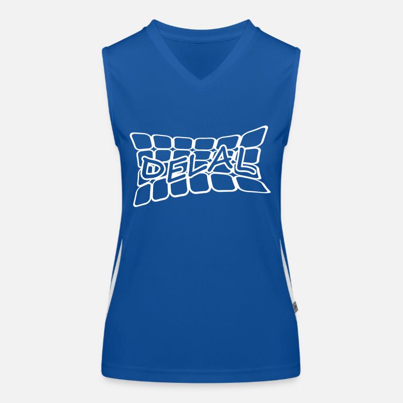 Delal als Name Funktionelles Kontrast-Tank Top für Frauen