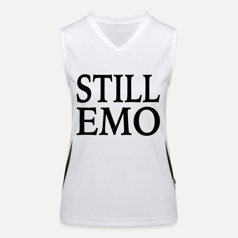 Still Emo Spruch Gothic Funktionelles Kontrast-Tank Top für Frauen