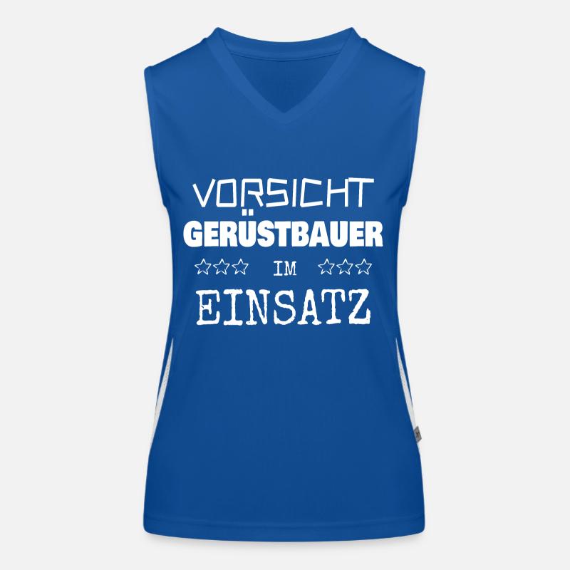 Gift for scaffolders Women's Functional Contrast Tank Top