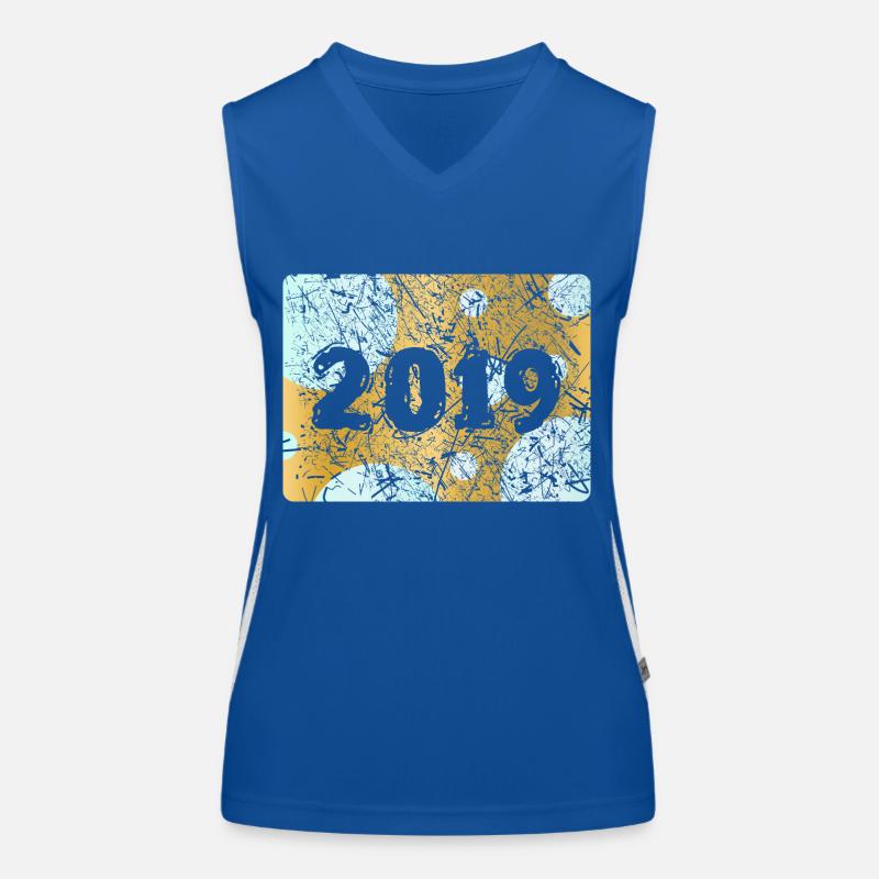 Number 2019 Women's Functional Contrast Tank Top
