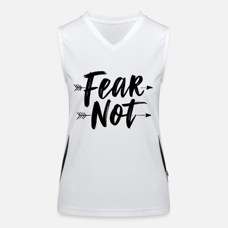 Fürchte dich nicht Funktionelles Kontrast-Tank Top für Frauen