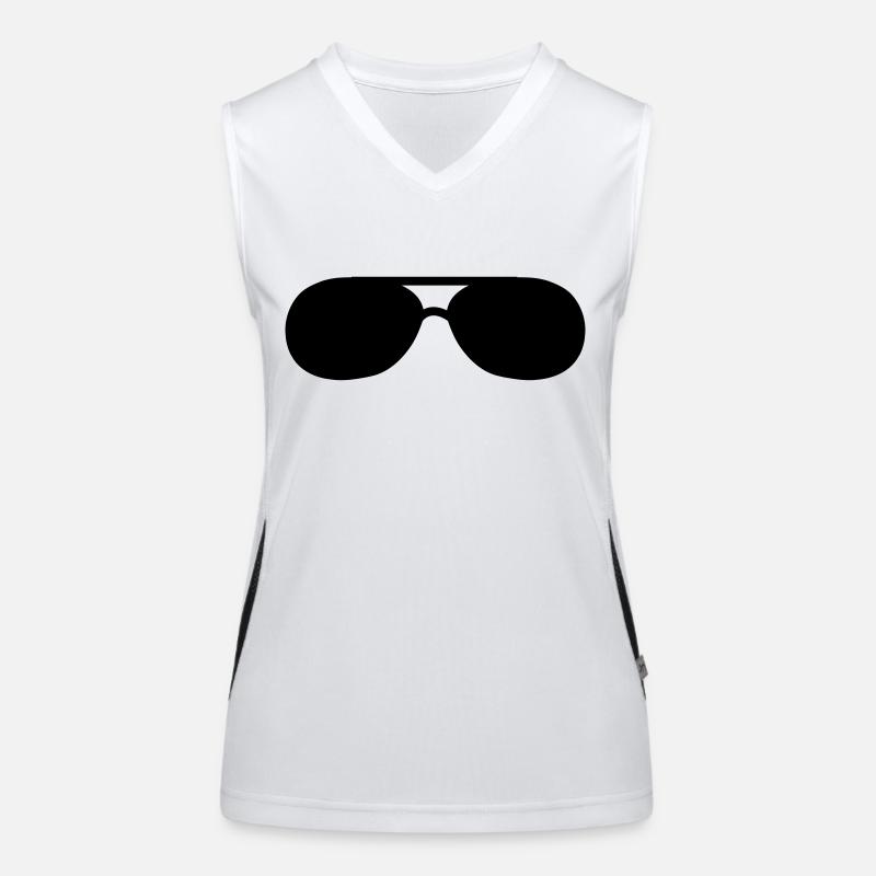 Sonnenbrille Funktionelles Kontrast-Tank Top für Frauen