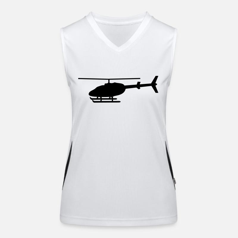 Hubschrauber Funktionelles Kontrast-Tank Top für Frauen