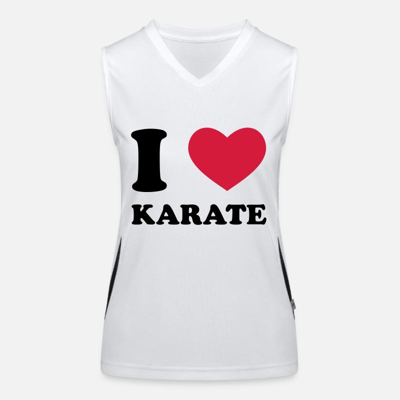 Karate Funktionelles Kontrast-Tank Top für Frauen