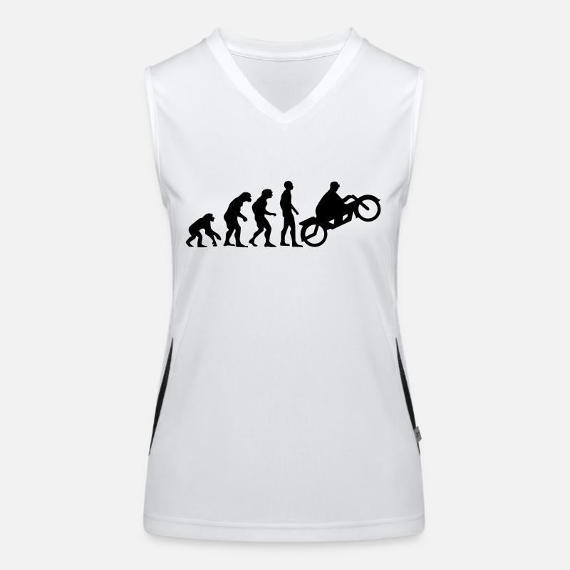 motor evolution 2 Funktionelles Kontrast-Tank Top für Frauen