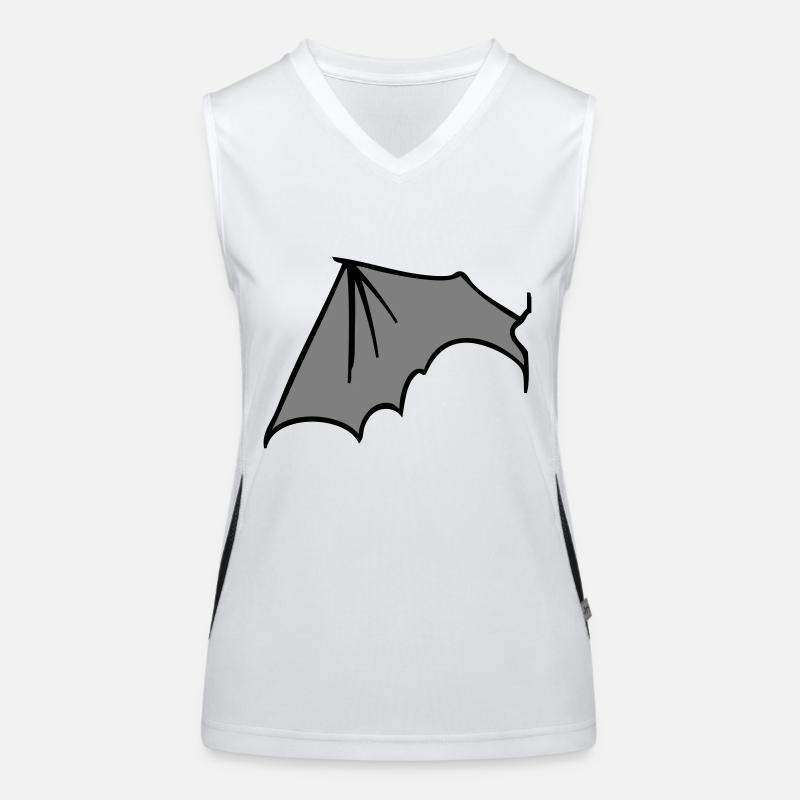 batwing_left_grey Women's Functional Contrast Tank Top