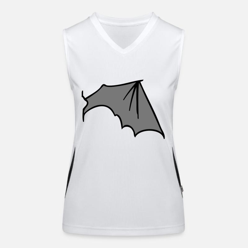 batwing_right_grey Women's Functional Contrast Tank Top
