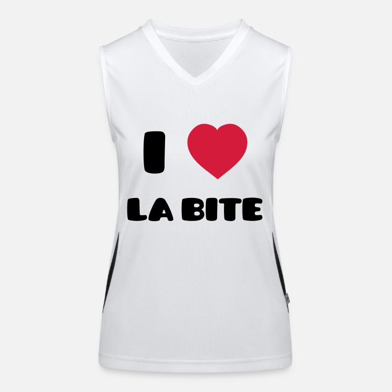 I Love La Bite Débardeur respirant contrasté Femme
