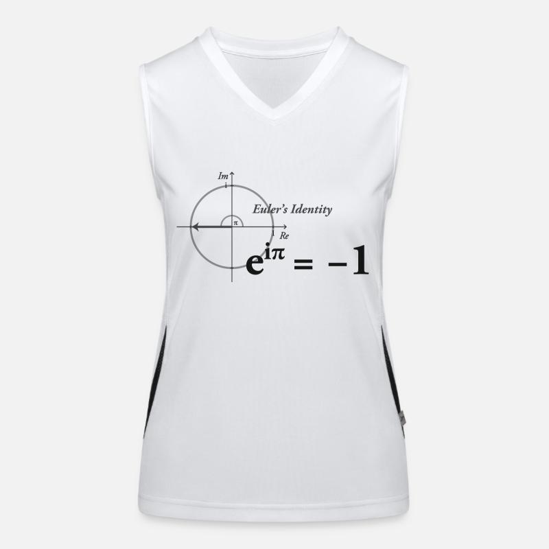 Euler Formel Mathe dark Funktionelles Kontrast-Tank Top für Frauen
