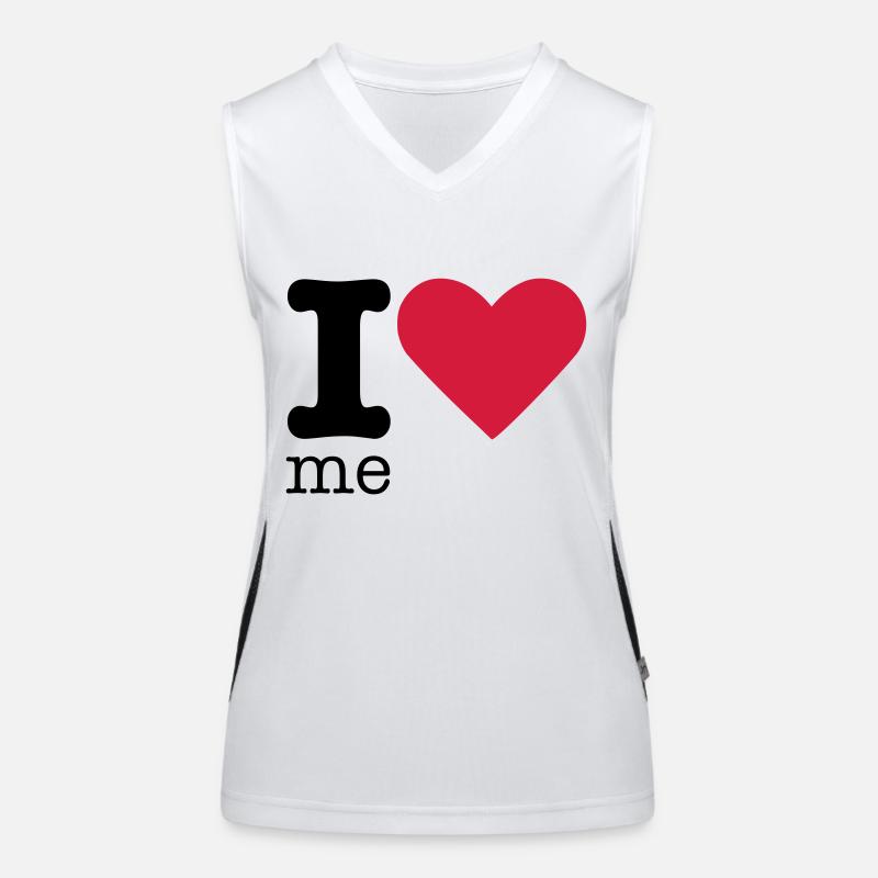 I Love Me Débardeur respirant contrasté Femme