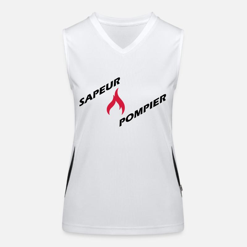 sapeur-pompier Débardeur respirant contrasté Femme