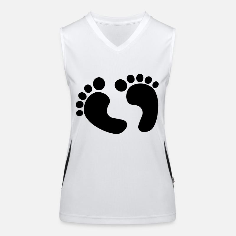 Pieds de Bébé Débardeur respirant contrasté Femme