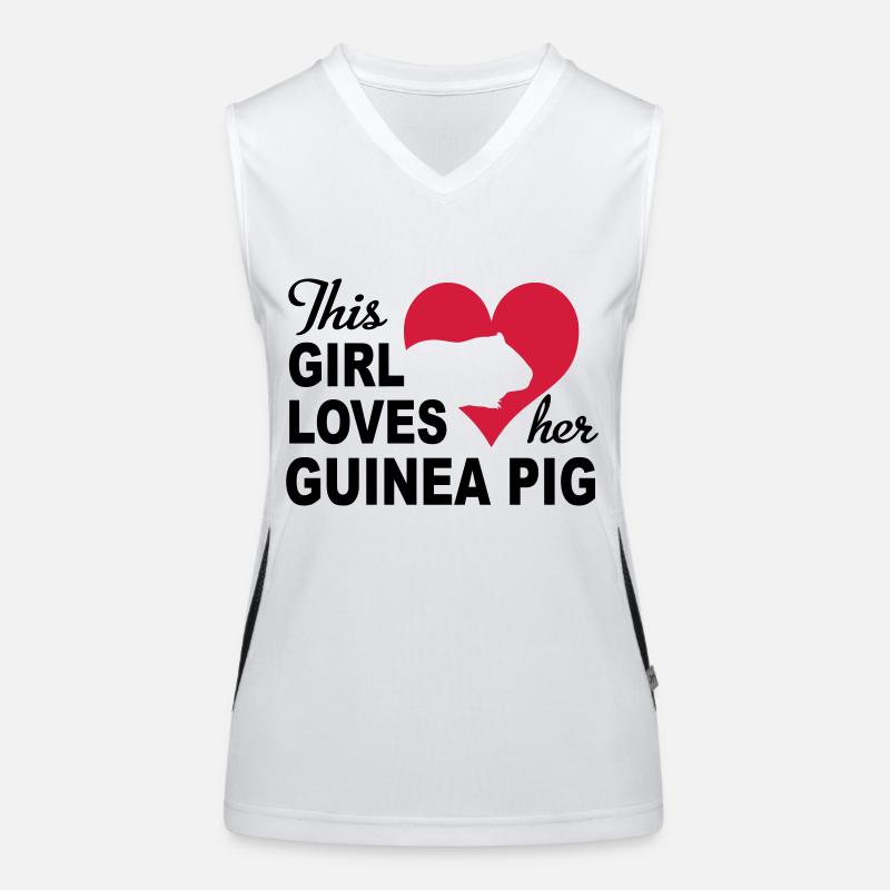 guinea pig Women's Functional Contrast Tank Top