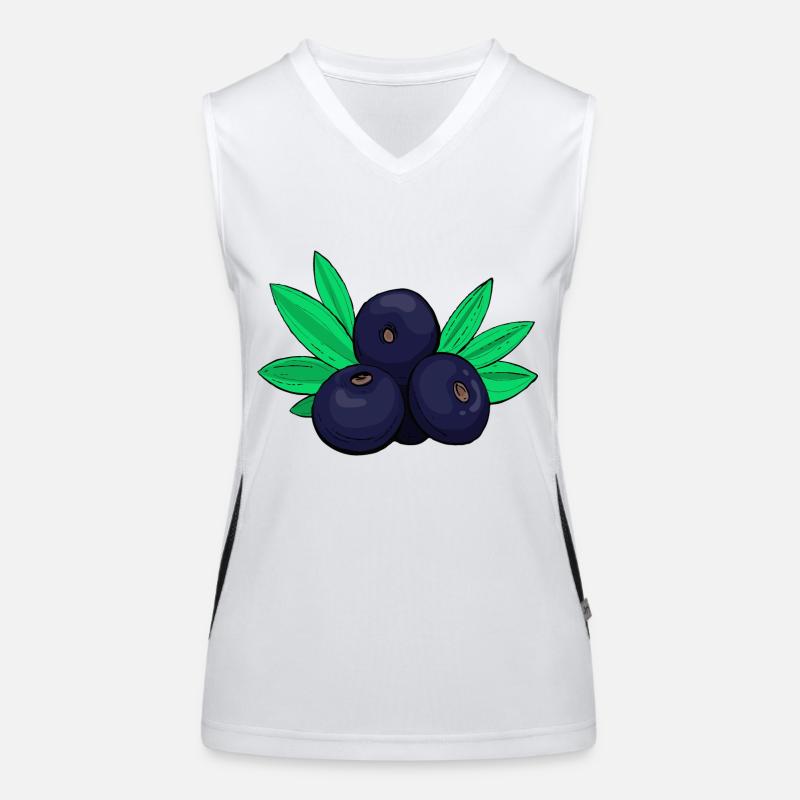 Baies d'açai chou baie Débardeur respirant contrasté Femme