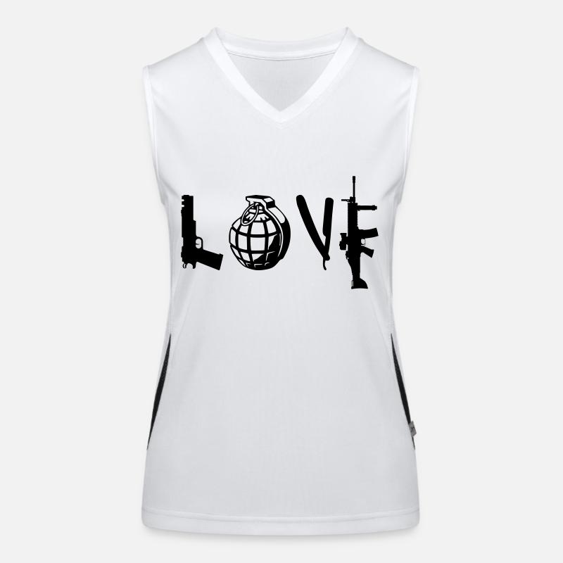 LOVE Funktionelles Kontrast-Tank Top für Frauen