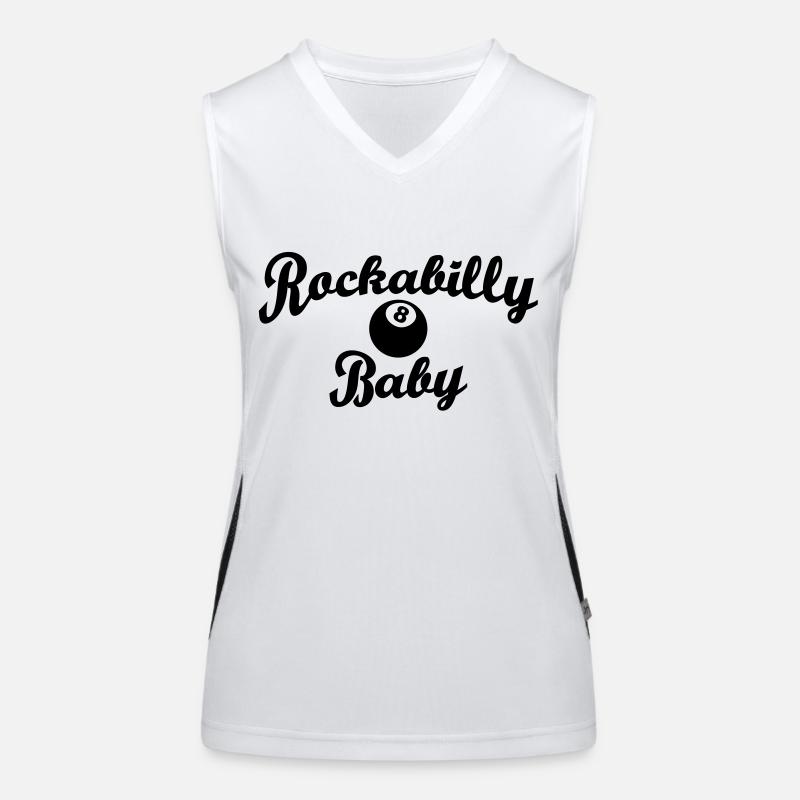 Rockabilly bébé Débardeur respirant contrasté Femme