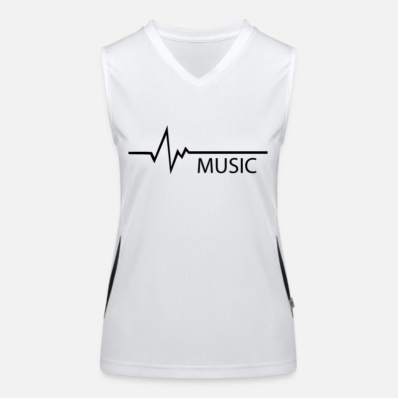 Frequence Music Funktionelles Kontrast-Tank Top für Frauen