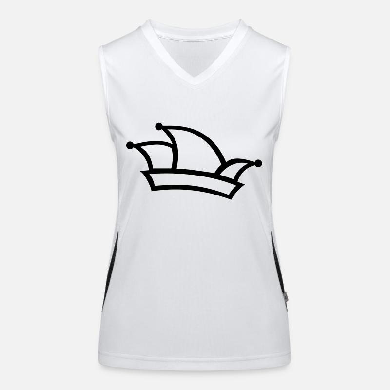 Carnival fools cap Women's Functional Contrast Tank Top