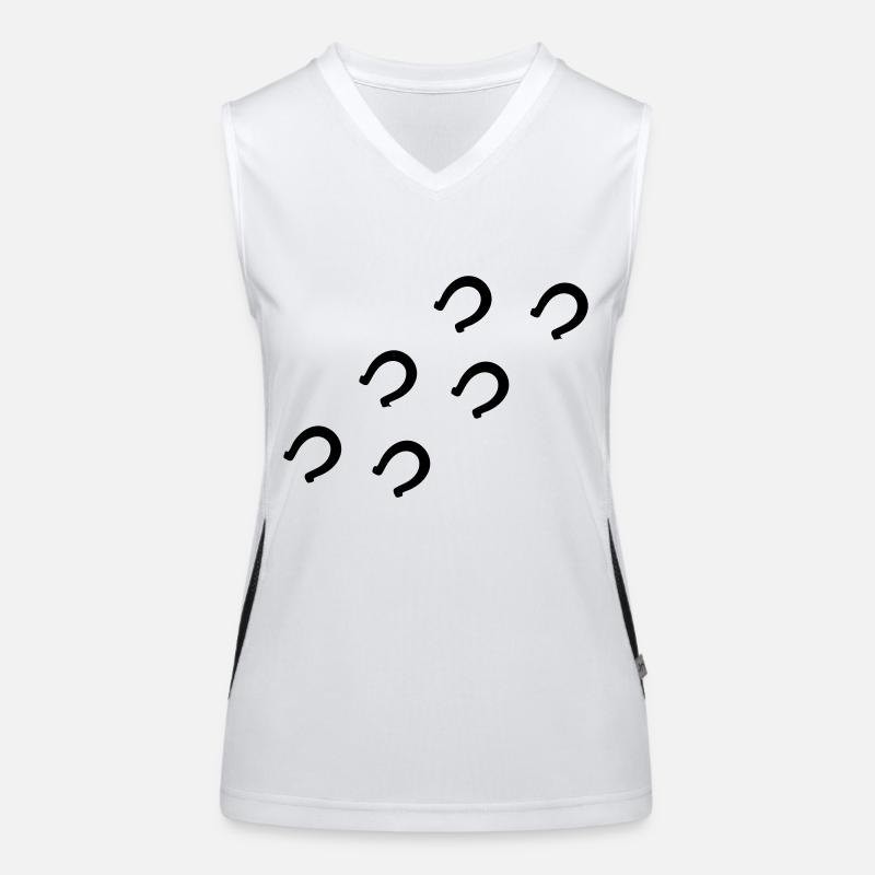 Pferd Hufe Funktionelles Kontrast-Tank Top für Frauen