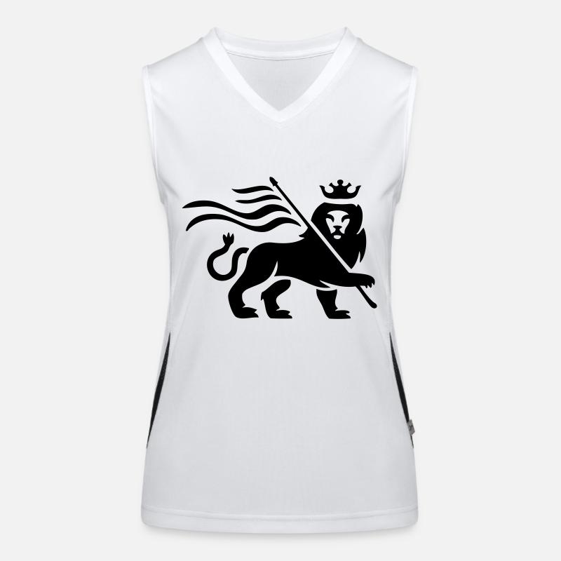 Reggae lion Women's Functional Contrast Tank Top