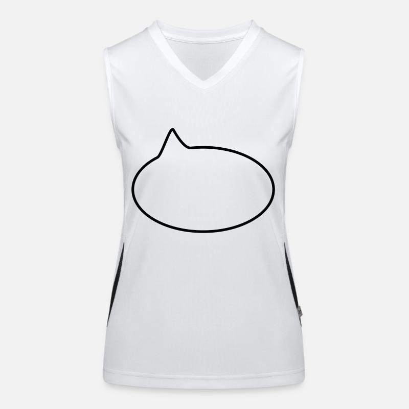 Sprechblase // Comic // Spruch machen // Aussage Funktionelles Kontrast-Tank Top für Frauen