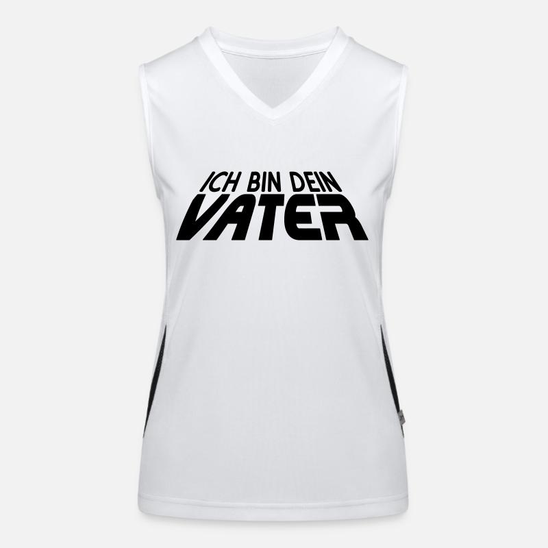 Ich bin dein VATER 3D (1c) Funktionelles Kontrast-Tank Top für Frauen