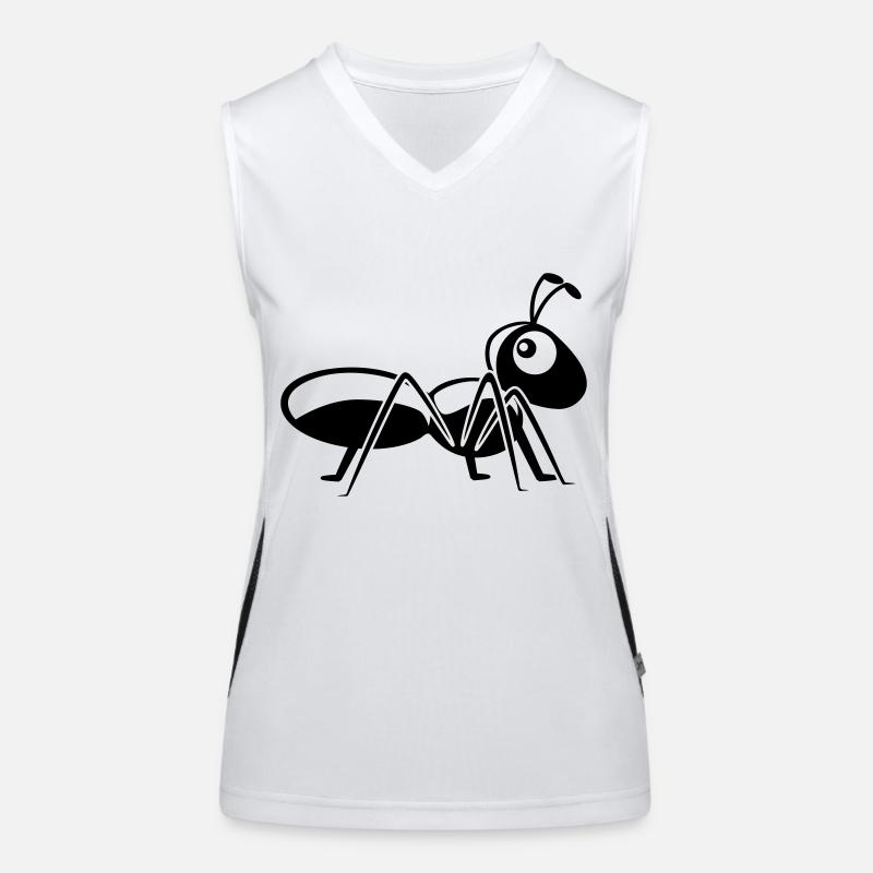 Insecte fourmi drôle mignon Débardeur respirant contrasté Femme
