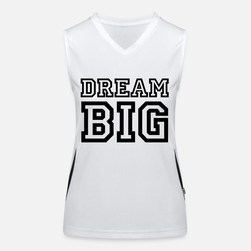 Dream Big Funktionelles Kontrast-Tank Top für Frauen