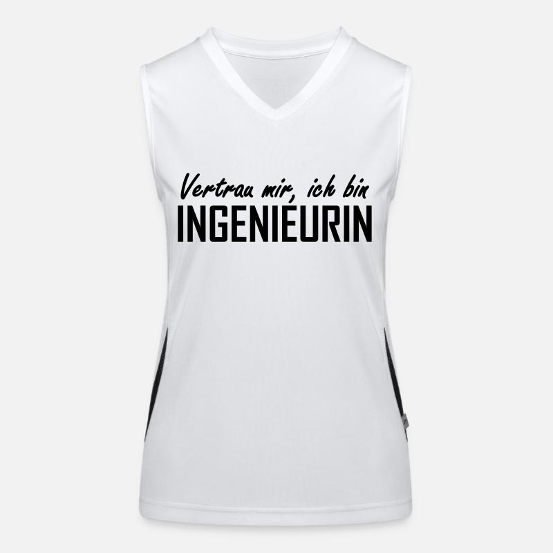 vertrau mir, ich bin ingenieurin Funktionelles Kontrast-Tank Top für Frauen
