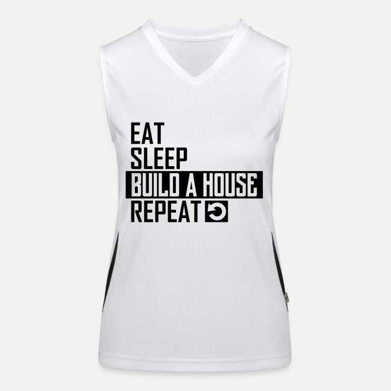 build a house Funktionelles Kontrast-Tank Top für Frauen
