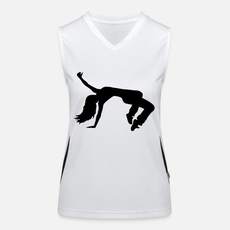 Breakdance Funktionelles Kontrast-Tank Top für Frauen