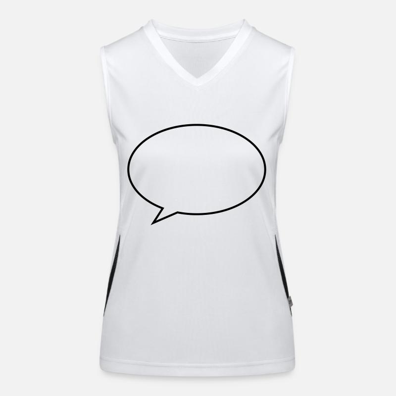 sprechblase Funktionelles Kontrast-Tank Top für Frauen