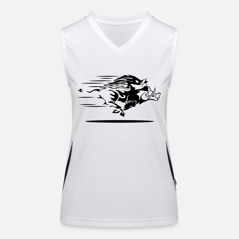wildschwein sonnenbrille Funktionelles Kontrast-Tank Top für Frauen