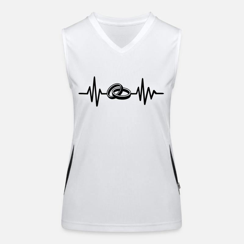 Hochzeit Funktionelles Kontrast-Tank Top für Frauen