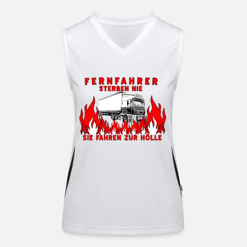 Fernfahrer Funktionelles Kontrast-Tank Top für Frauen
