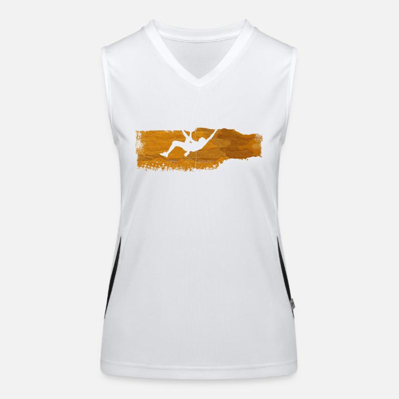 extreme climbing :: Extrem Klettern Funktionelles Kontrast-Tank Top für Frauen