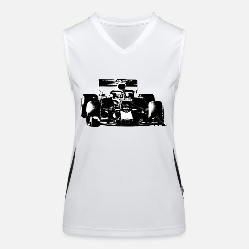 Rennauto Funktionelles Kontrast-Tank Top für Frauen