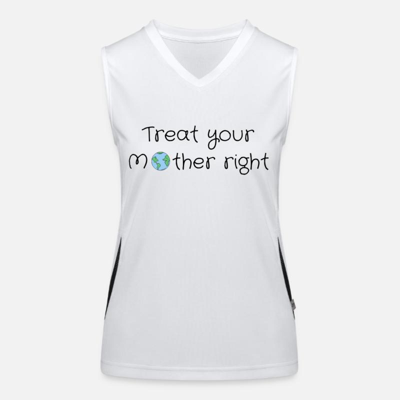 Behandle deine Mutter gut Funktionelles Kontrast-Tank Top für Frauen