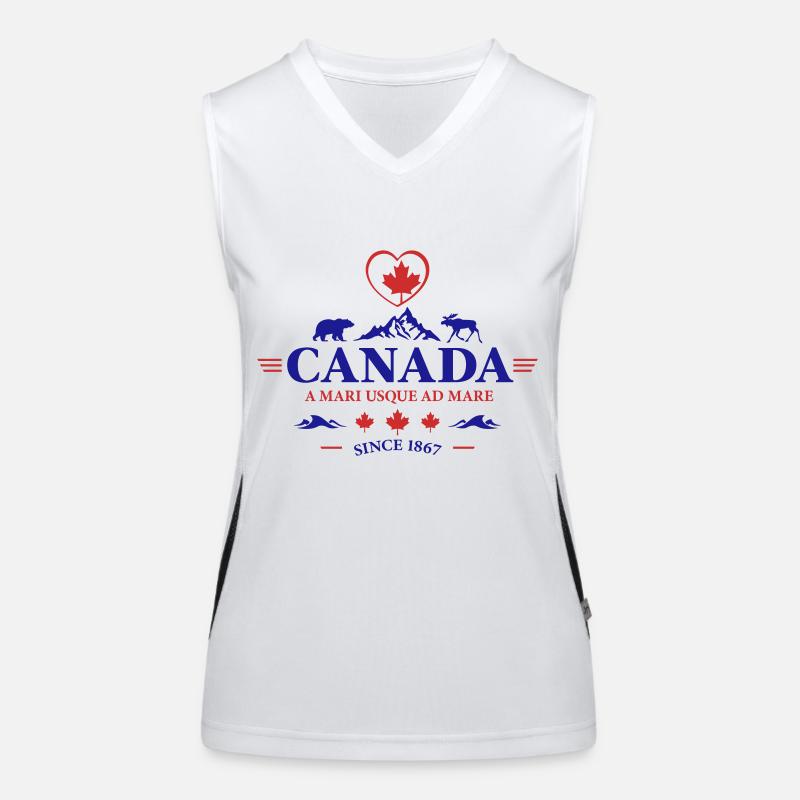 Canada Vancouver Montréal Toronto Maple Leaf Bears Débardeur respirant contrasté Femme