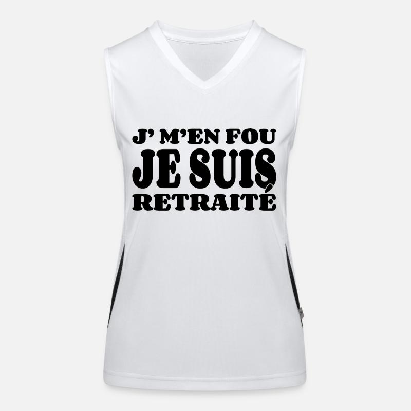 I don't care I'm retired Women's Functional Contrast Tank Top
