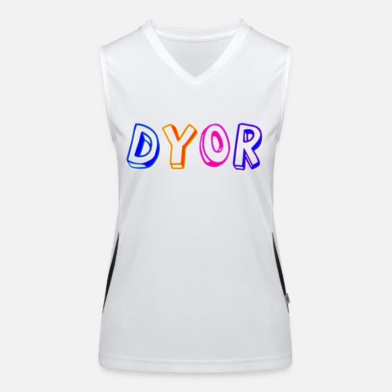 Dyor Bleu Orange Débardeur respirant contrasté Femme
