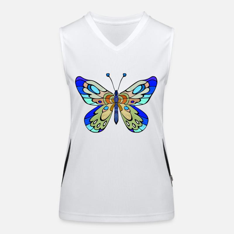 Papillon Débardeur respirant contrasté Femme