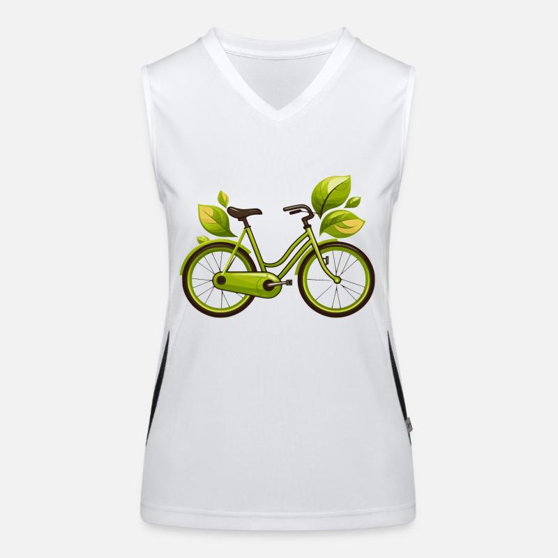 Bicycle - Environmental protection Women's Functional Contrast Tank Top